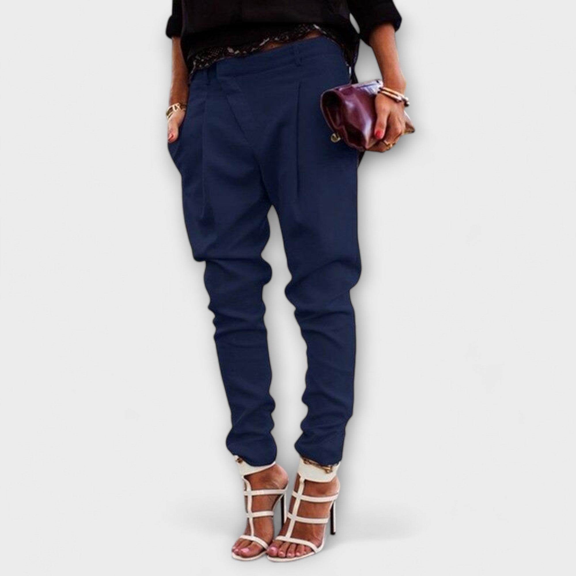 Elegant Tailored Wide-Leg Trousers for Spring