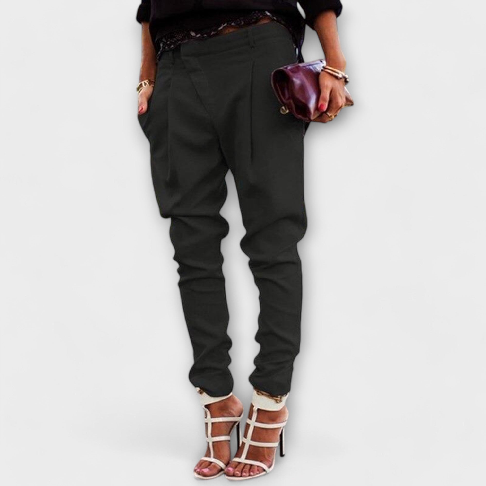 Elegant Tailored Wide-Leg Trousers for Spring