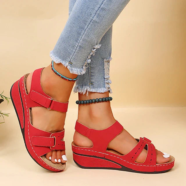 Relaxed Open-Toe Orthopedic Sandals with Arch Support