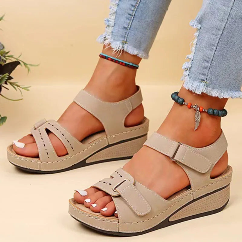 Relaxed Open-Toe Orthopedic Sandals with Arch Support