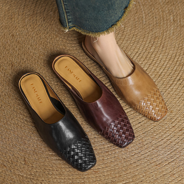 Relaxed Woven Slides for Everyday Summer Comfort