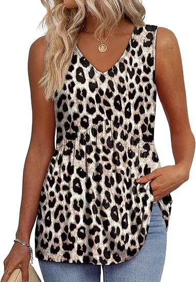 Elegant Sleeveless Summer Top Lightweight Relaxed Fit