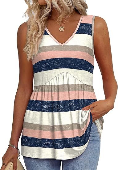 Elegant Sleeveless Summer Top Lightweight Relaxed Fit