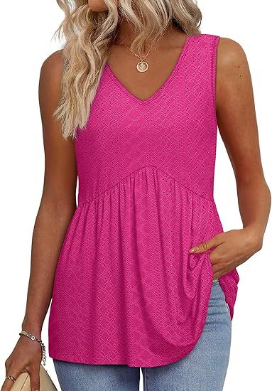 Elegant Sleeveless Summer Top Lightweight Relaxed Fit