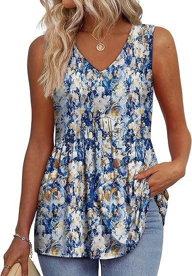 Elegant Sleeveless Summer Top Lightweight Relaxed Fit