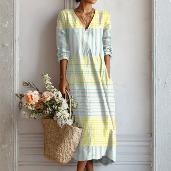 Elegant Lightweight Summer Midi Dress Relaxed Fit