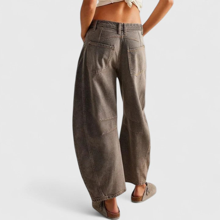 Relaxed Wide-Leg Trousers Lightweight Summer Fit