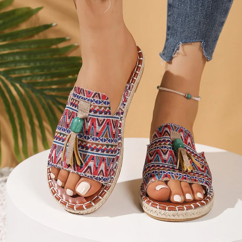 Relaxed Women's Flat Slippers Lightweight Summer Comfort