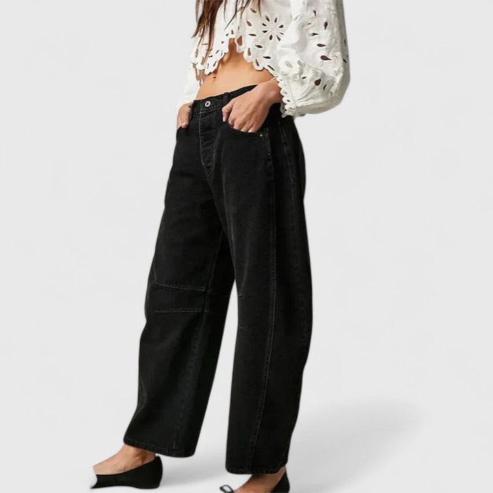 Relaxed Wide-Leg Trousers Lightweight Summer Fit