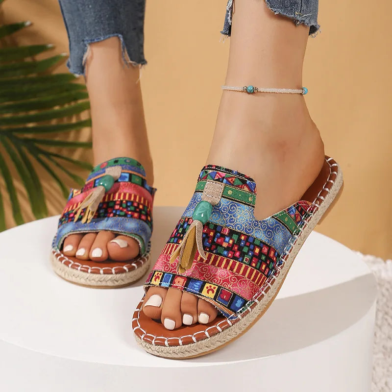 Relaxed Women's Flat Slippers Lightweight Summer Comfort