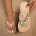 Relaxed Woven Summer Slippers