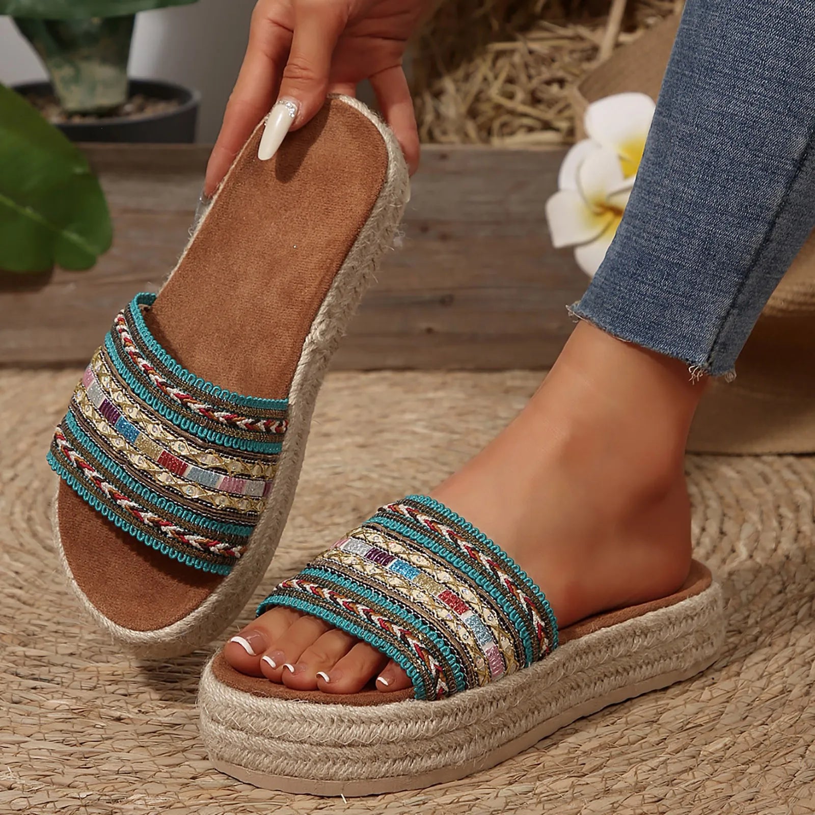 Relaxed Stretch Women's Summer Slippers