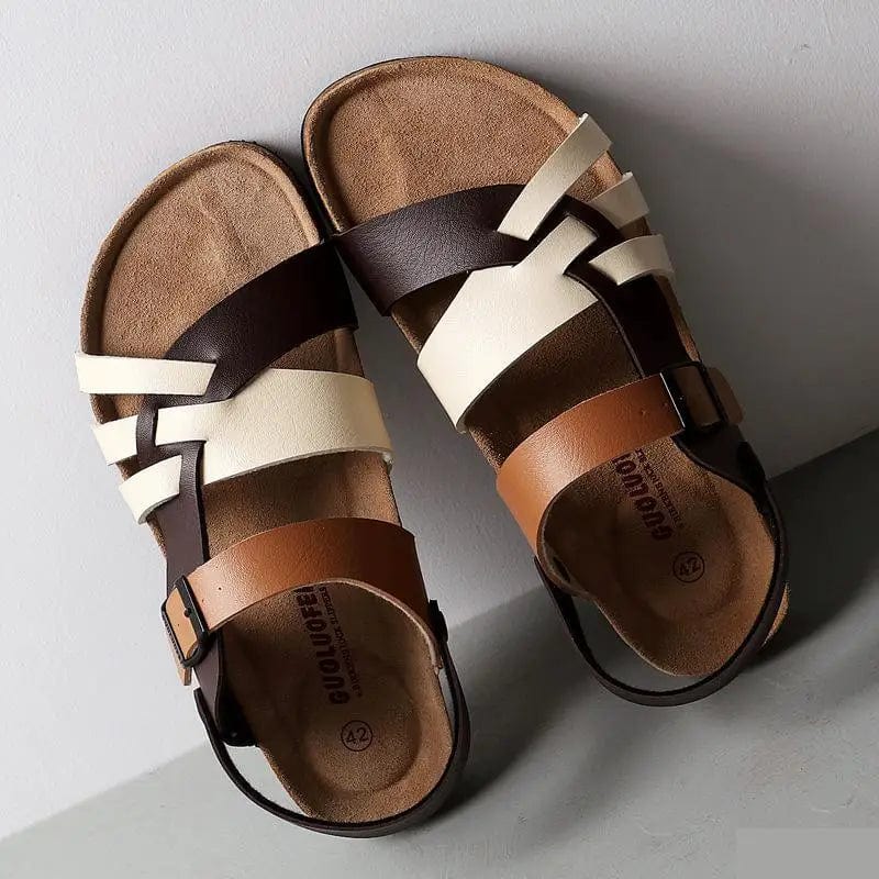 Relaxed Summer Leather Sandal Slip-On Fit