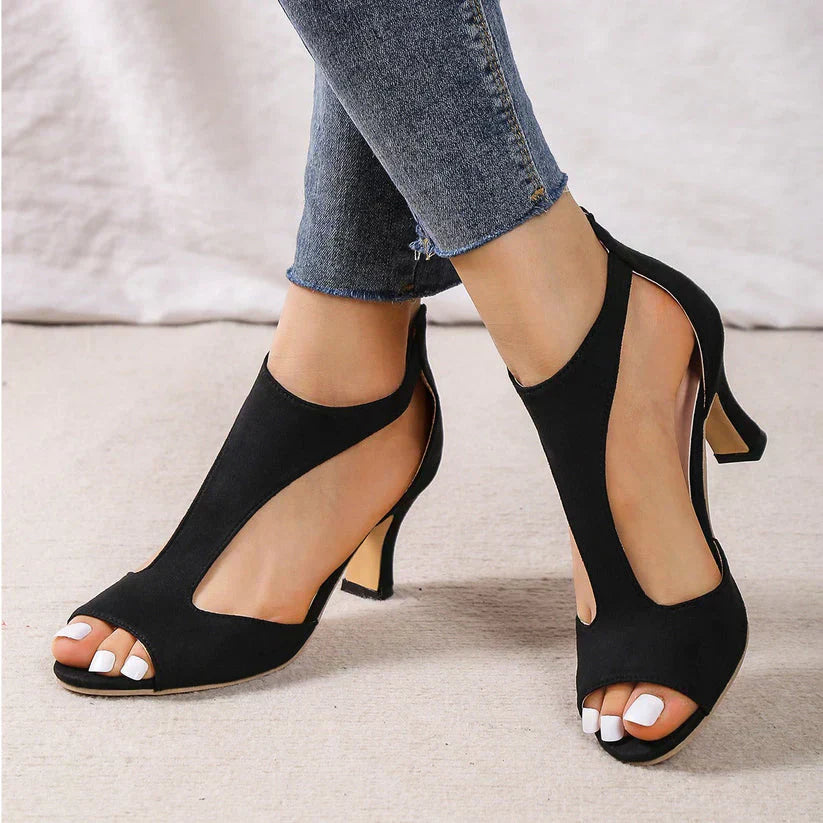 Elegant Orthopedic High Heel Sandals Summer Breathable Fit