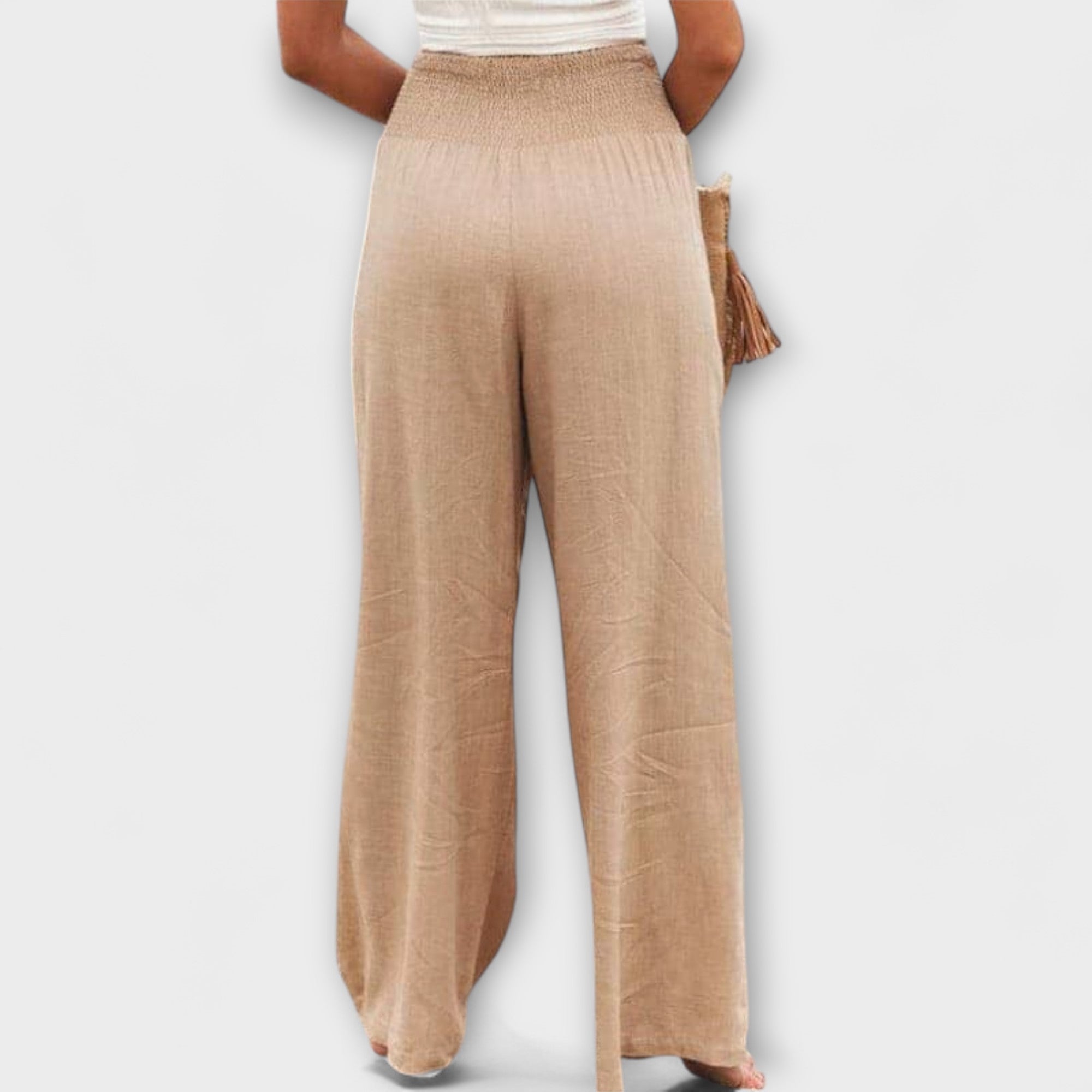 Relaxed Wide-Leg Trousers Lightweight Summer Fit