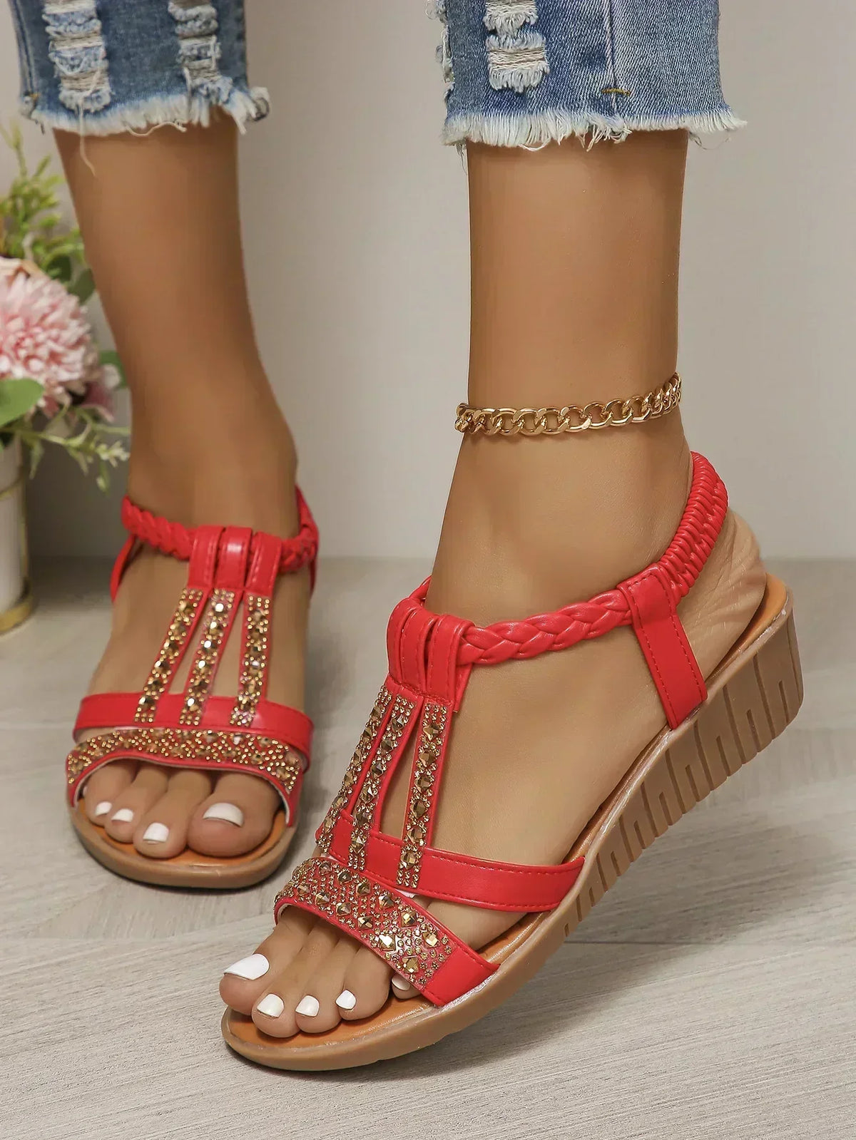 Stylish Summer Orthopedic Sandals with Supportive Footbed