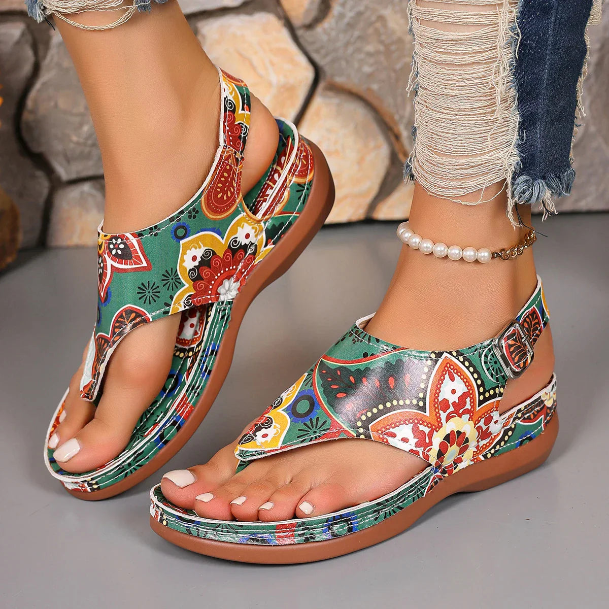 Elegant Lightweight Summer Sandals Breathable Open-Toe Fit