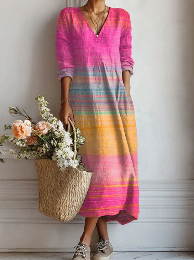 Relaxed Everyday Midi Dress Lightweight Summer Fit