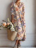 Relaxed Everyday Midi Dress Lightweight Summer Fit