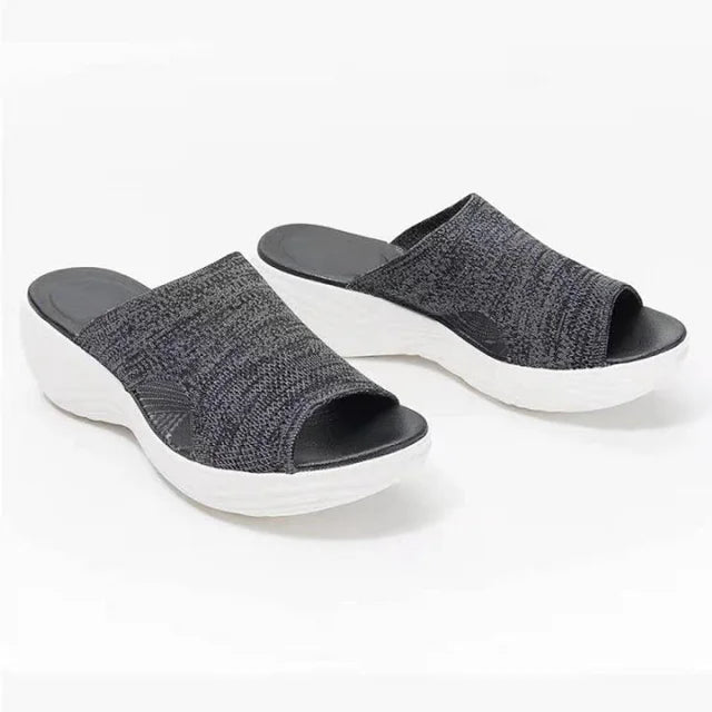 Elegant Women's Stretch Orthopedic Slide Summer Sandal