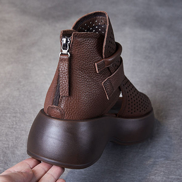 Elegant Leather Orthopedic Sandals Summer Supportive Fit
