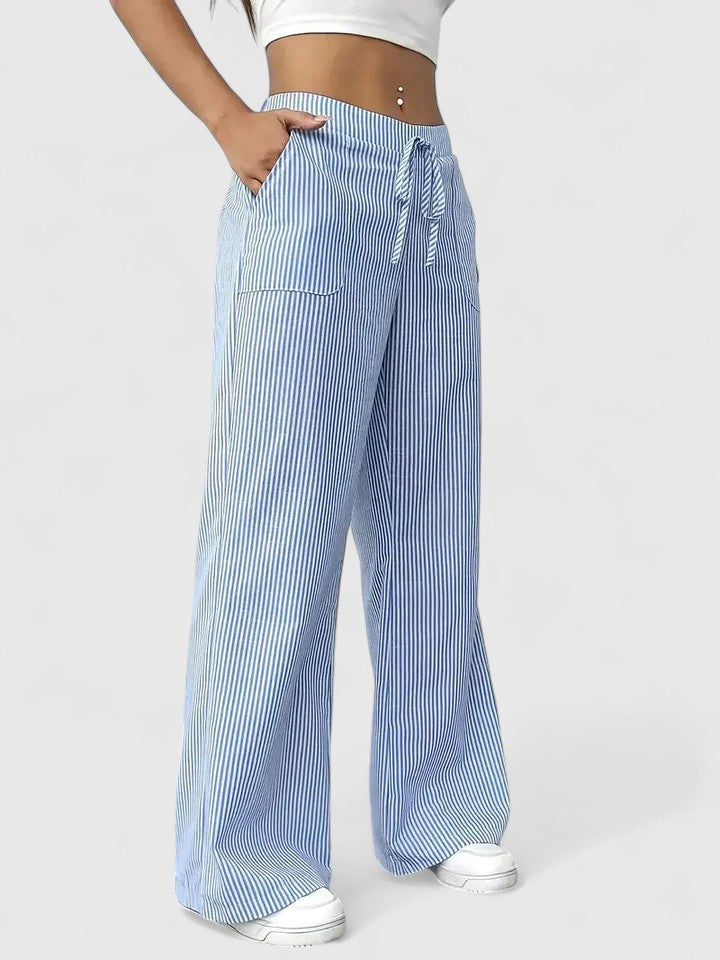 Stylish Wide-Leg Tailored Trousers for Spring