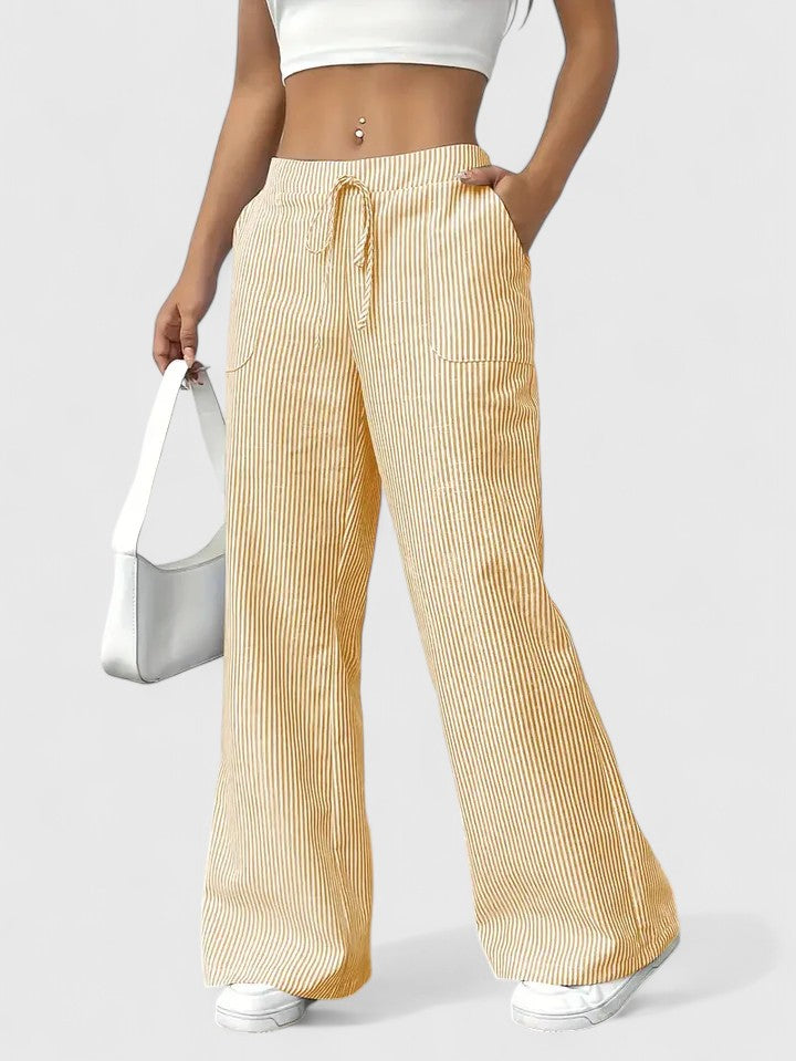 Stylish Wide-Leg Tailored Trousers for Spring