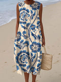 Elegant Sleeveless Pocket Dress for Warm Days