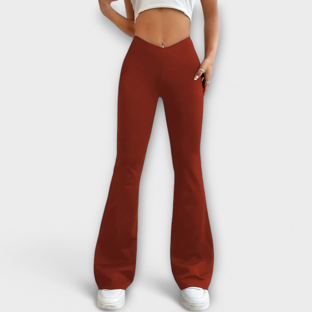 Relaxed Wide-Leg Flare Trousers Lightweight Summer Fit