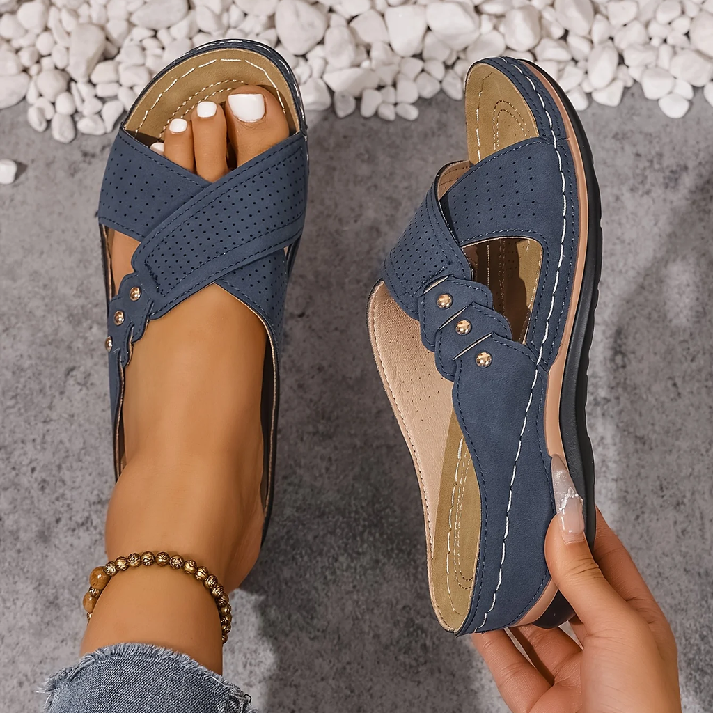Relaxed Orthopedic Wedge Sandals with Arch Support for Summer