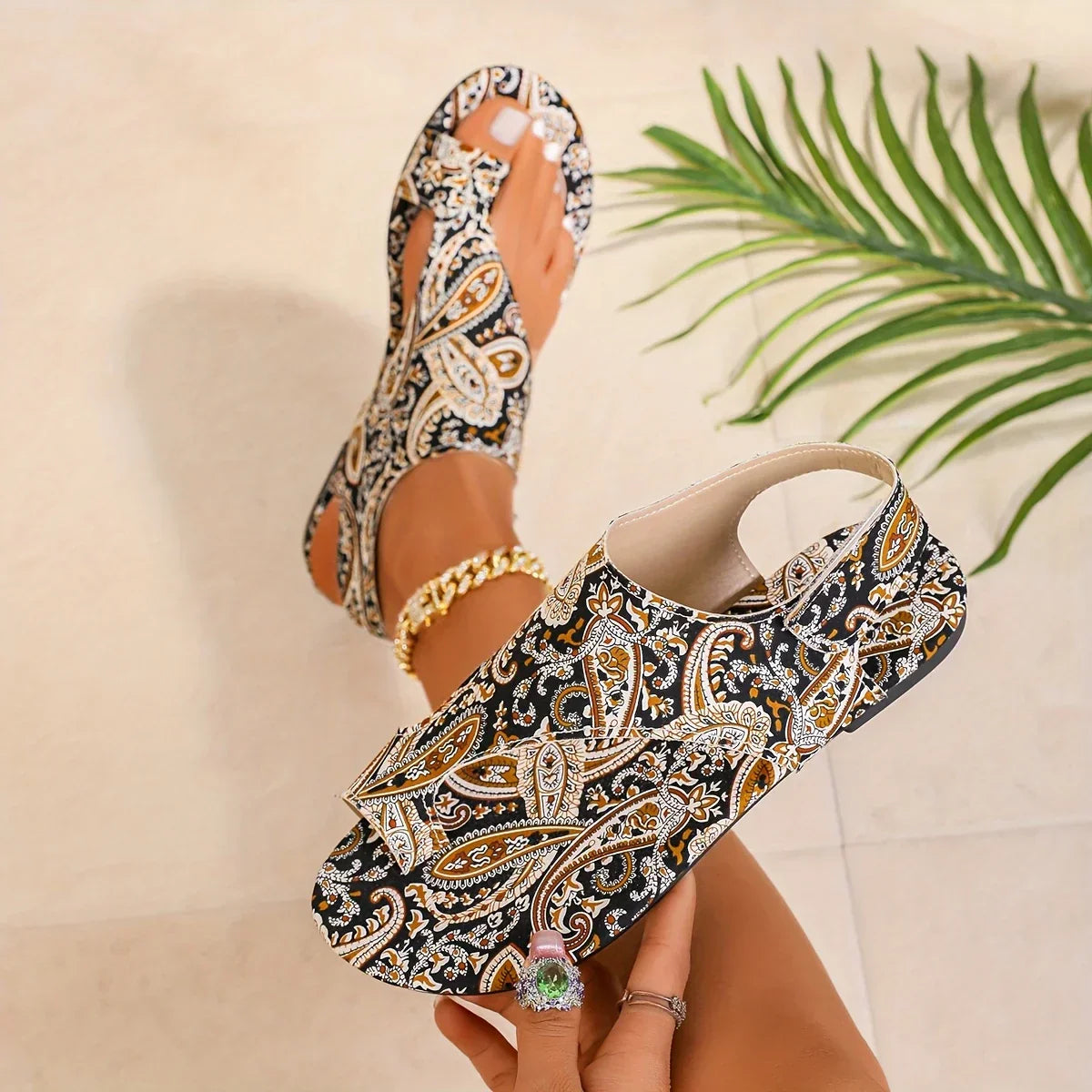 Relaxed Boho Vintage Sandals Lightweight Summer Fit