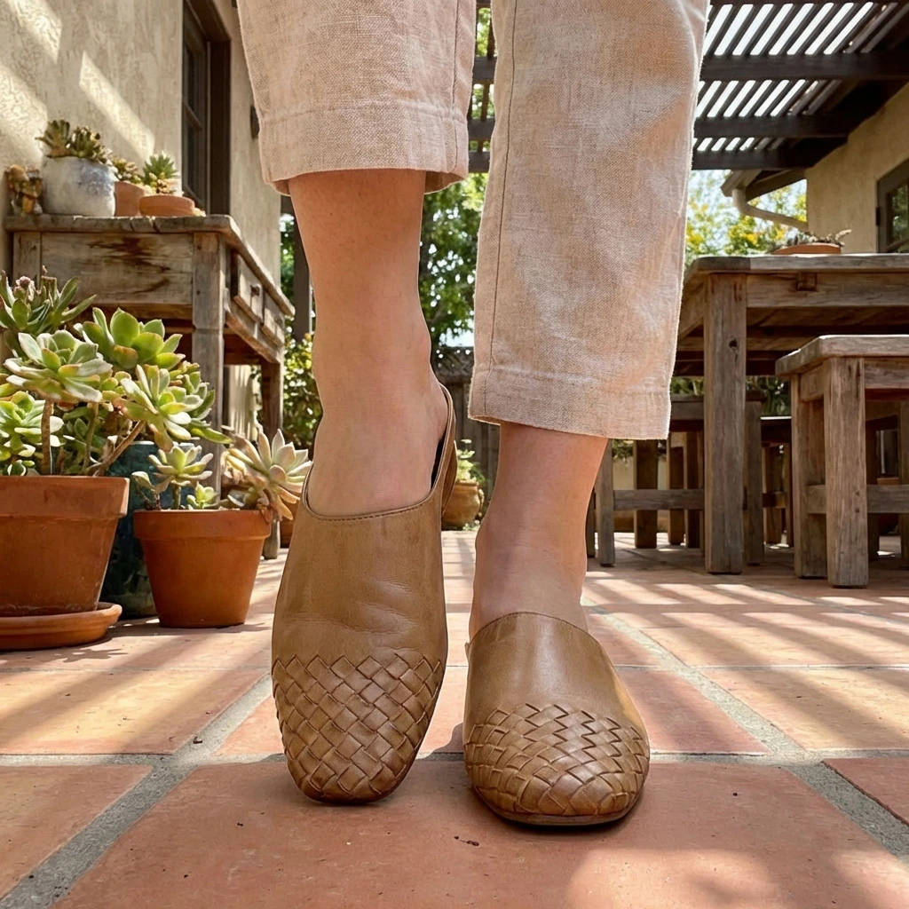 Relaxed Woven Slides for Everyday Summer Comfort
