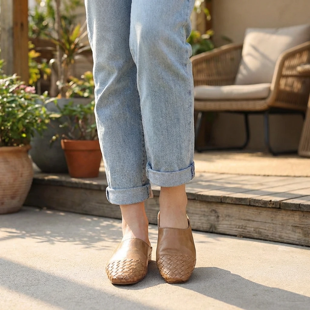Relaxed Woven Slides for Everyday Summer Comfort