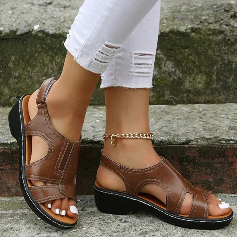 Relaxed Leather Orthopedic Summer Sandals