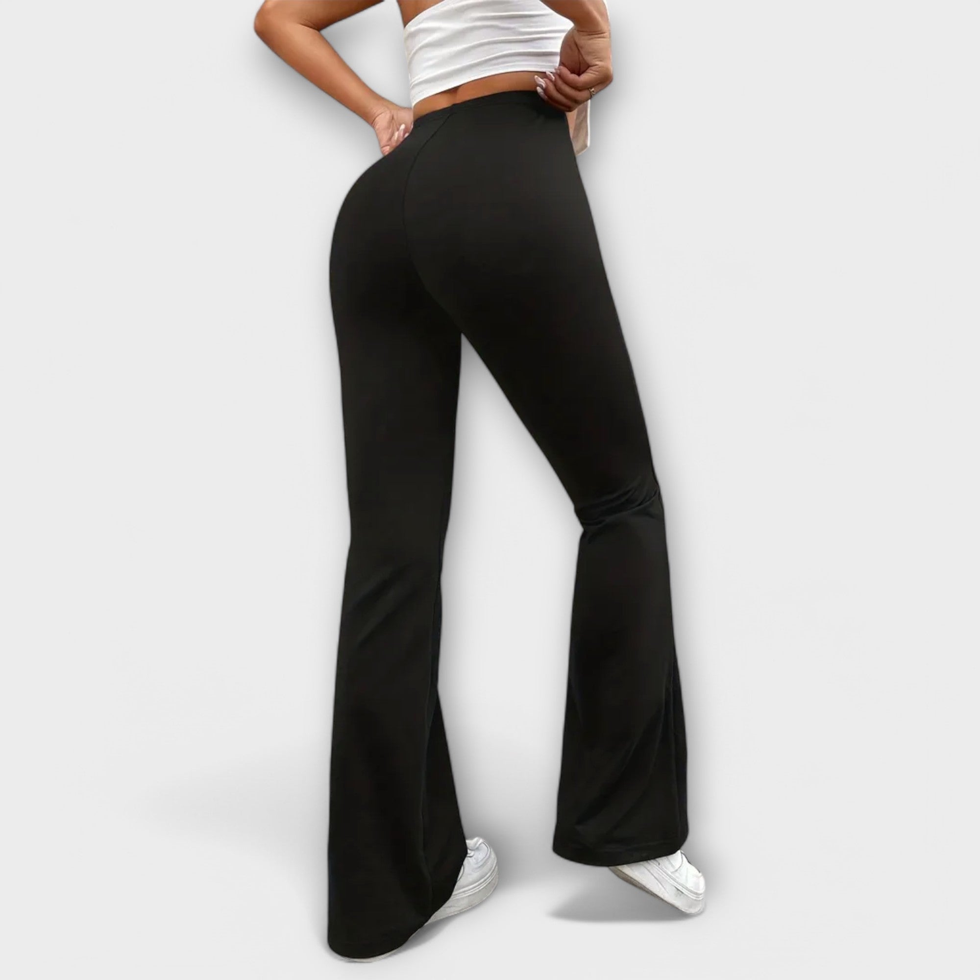 Relaxed Wide-Leg Flare Trousers Lightweight Summer Fit