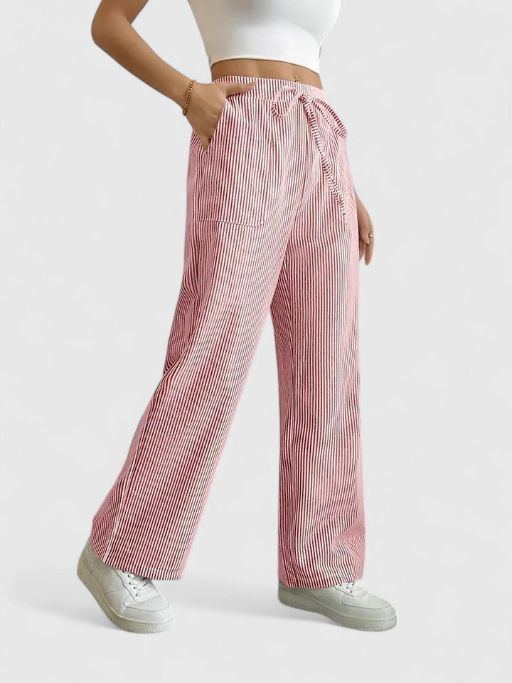 Stylish Wide-Leg Tailored Trousers for Spring