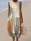 Relaxed Sleeveless Pocket Dress for Warm Weather