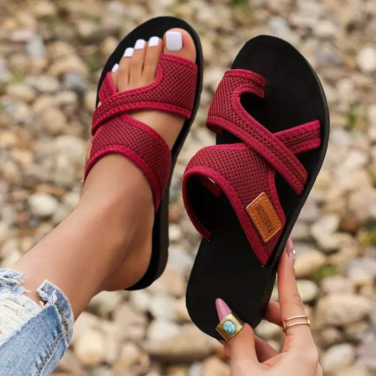Elegant Breathable Mesh Orthopedic Sandal Summer Lightweight Fit