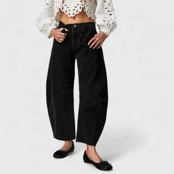 Relaxed Wide-Leg Trousers Lightweight Summer Fit