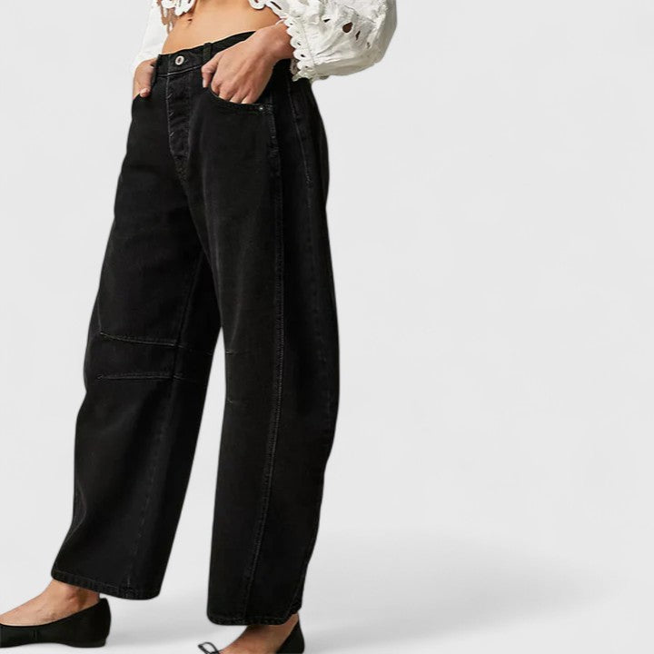 Relaxed Wide-Leg Trousers Lightweight Summer Fit