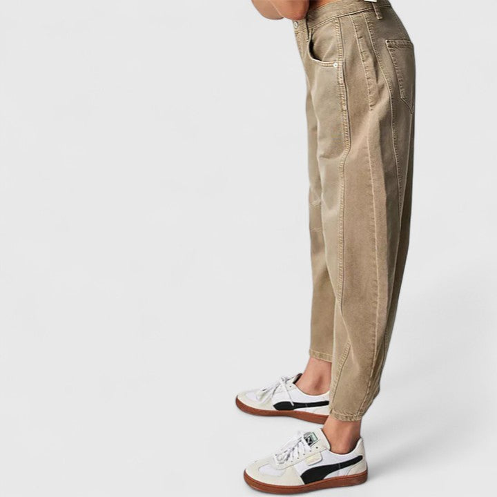 Relaxed Wide-Leg Trousers Lightweight Summer Fit