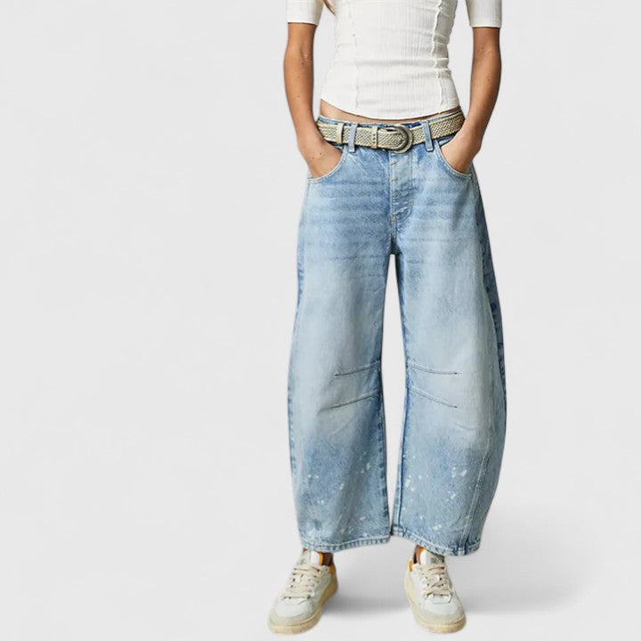 Relaxed Wide-Leg Trousers Lightweight Summer Fit