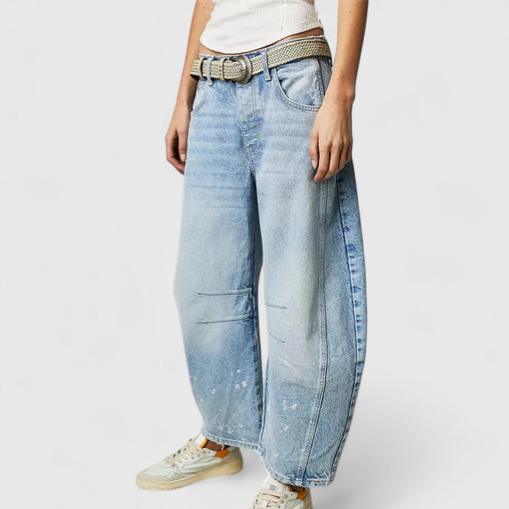 Relaxed Wide-Leg Trousers Lightweight Summer Fit