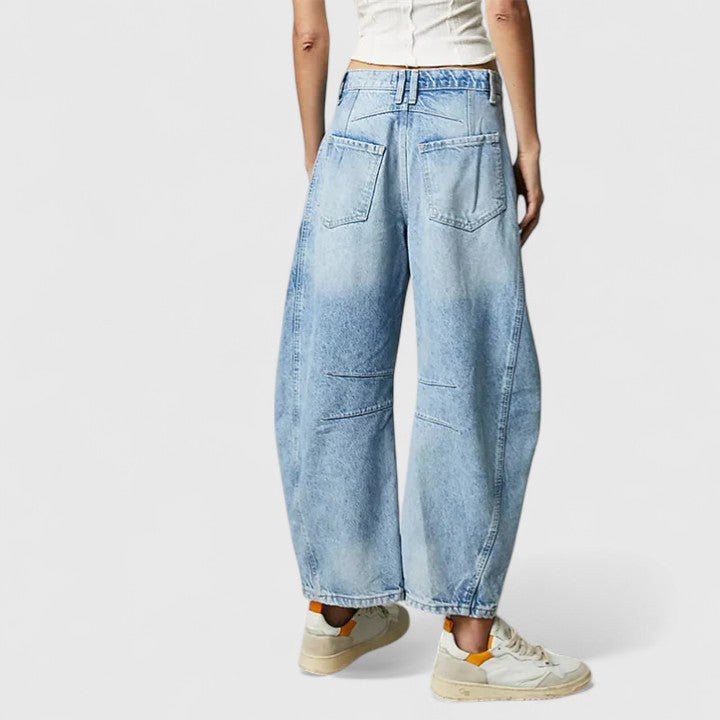 Relaxed Wide-Leg Trousers Lightweight Summer Fit