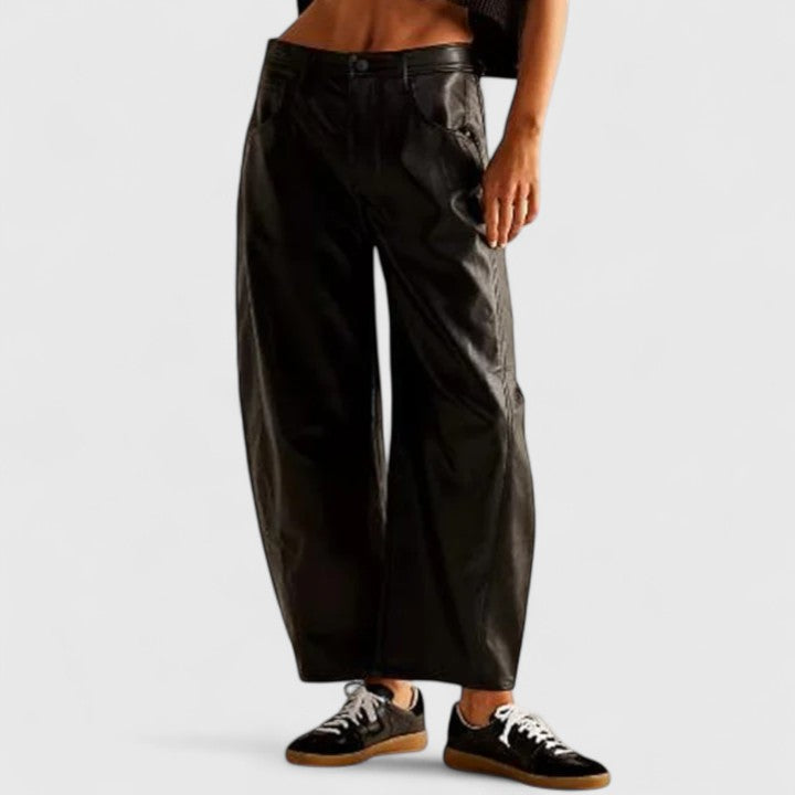 Relaxed Wide-Leg Trousers Lightweight Summer Fit