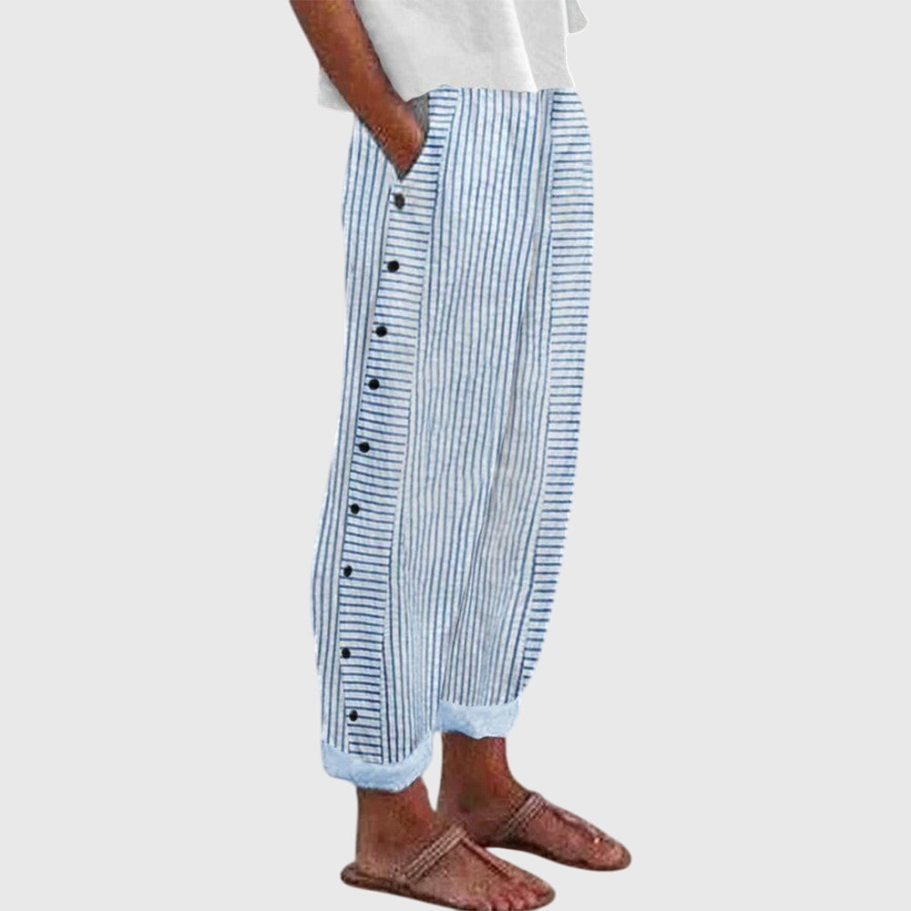 Stylish Women's Wide-Leg Trousers | Lightweight Summer Fit