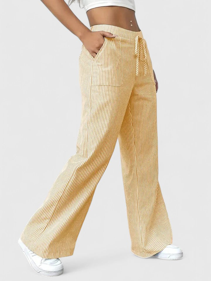 Stylish Wide-Leg Tailored Trousers for Spring