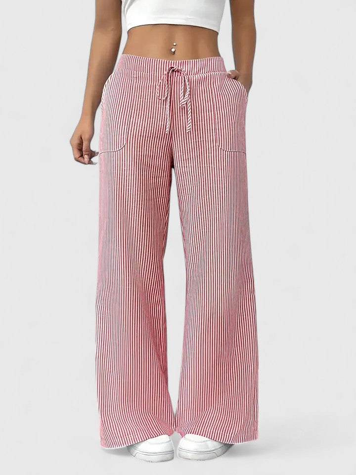 Stylish Wide-Leg Tailored Trousers for Spring