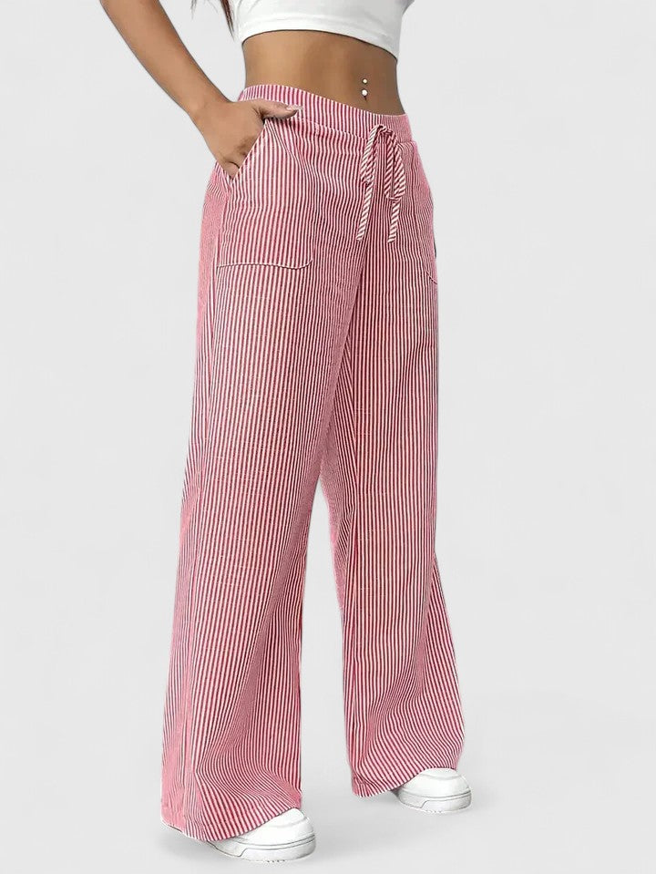 Stylish Wide-Leg Tailored Trousers for Spring