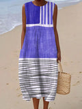 Relaxed Sleeveless Pocket Dress Light Summer Fit